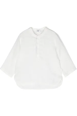 Il gufo Long-sleeve linen shirt