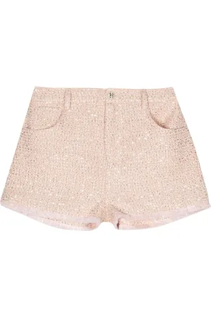 Twin-Set Sequin-embellished boucl?? shorts