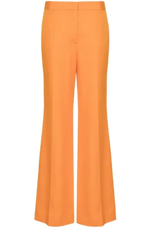 Orange Thali silk wide-leg trousers, Anaak