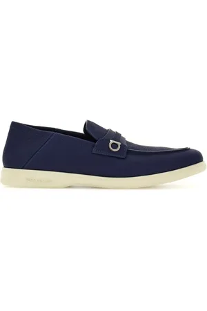 Salvatore Ferragamo Gancini-plaque leather loafers