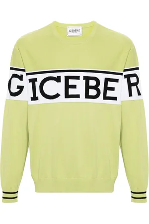 Iceberg Jacquard-logo cotton sweatshirt