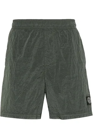 Stone Island Compass-motif track shorts