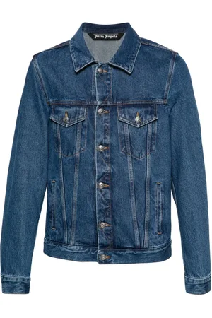 Palm Angels Embossed-monogram denim jacket