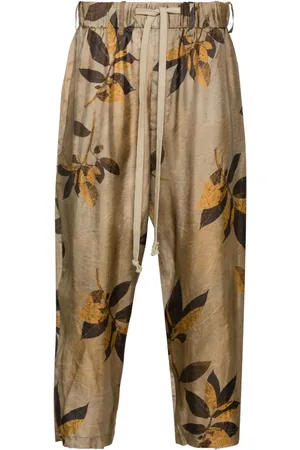 UMA WANG Branches-printed tapered trousers