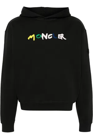 Moncler Logo-embroidered cotton hoodie