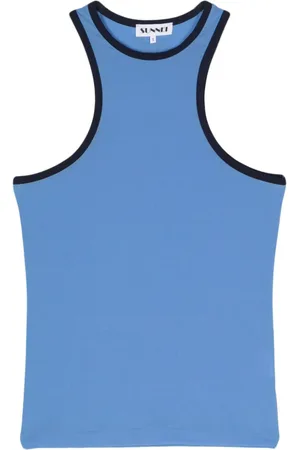 SUNNEI Contrasting-trim sleeveless top