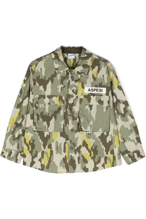 Aspesi Camouflage-print cotton shirt