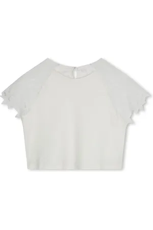 Chloé Guipure-lace organic cotton T-shirt