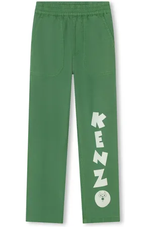 Kenzo Logo-print straight-leg trousers