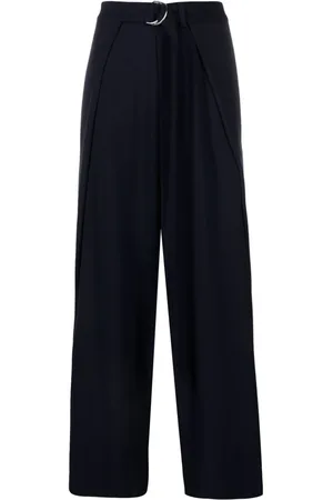 Ami Layered wide-leg trousers