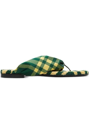 Burberry Check Pool flat slides