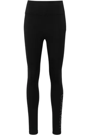 CALVIN KLEIN Womens Bottoms Leggings 7/8 Length Fit Model 4WS3L601 001-  Black | supersports.co.th