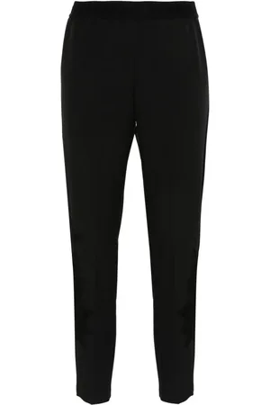 Ermanno Firenze Logo-embroidered trousers
