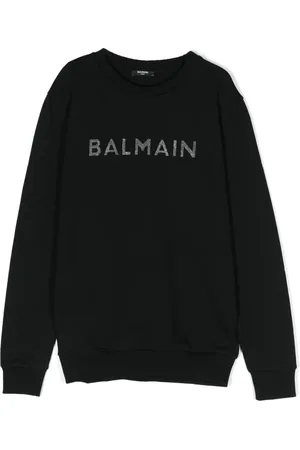 Balmain Crystal-embellished logo sweatshirt