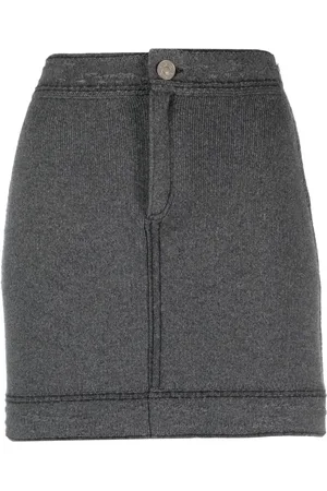 Barrie Contrast-stitch mini skirt