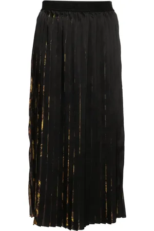 VERSACE Watercolour Couture pleated midi skirt