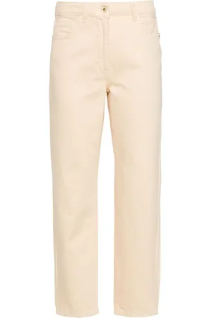 TOTÊME High-Rise Carrot-Leg Jeans in Yellow