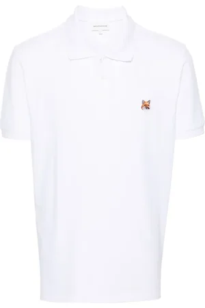 Maison Kitsuné Fox-patch piqu?? polo shirt