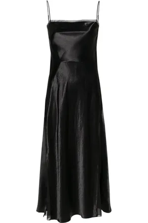 Vince Sheer-panelled silk slip dress
