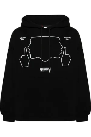 GCDS Do Not Talk To Me cotton hoodie