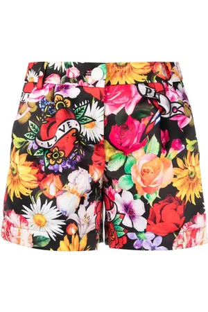 Philipp Plein Love Flowers floral-print shorts