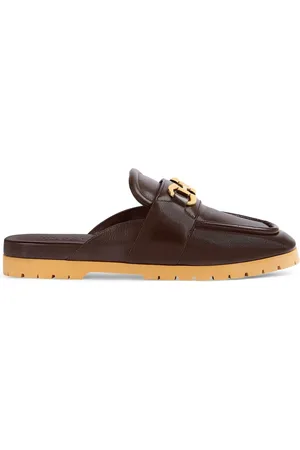 Gucci leather 2024 slippers mens