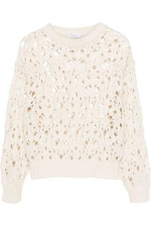 Brunello Cucinelli Open-knit cotton jumper
