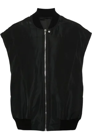 Rick Owens Ribbed-collar padded gilet