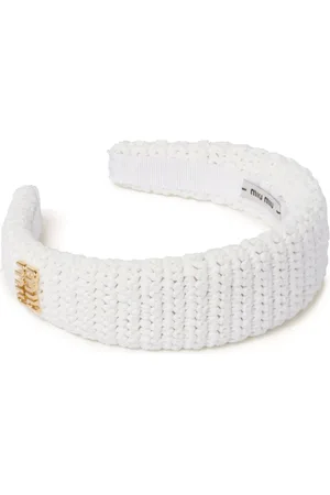 Miu Miu Logo-lettering woven headband