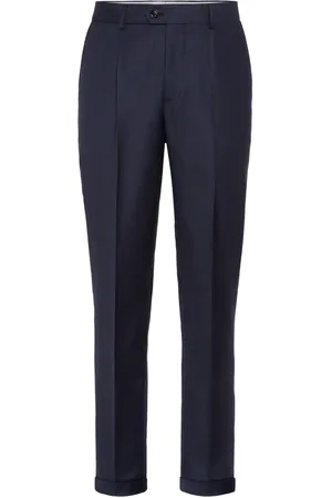 Brunello Cucinelli Tapered-leg wool trousrs