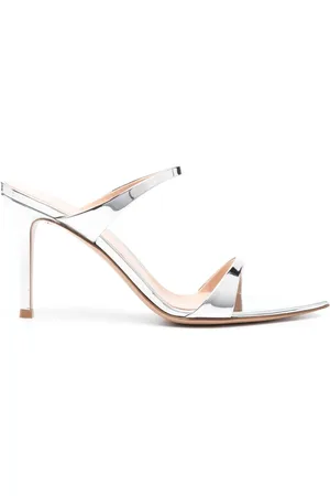 Gianvito Rossi 95mm mirrored leather mules