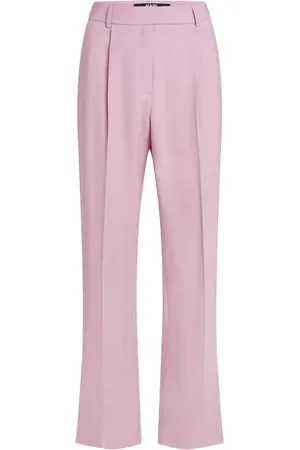 Karl Lagerfeld Wool-blend straight-leg trousers