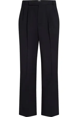 Karl Lagerfeld Logo-embroidered tailored trousers