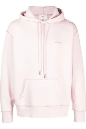 Ami Logo-embroidered cotton hoodie
