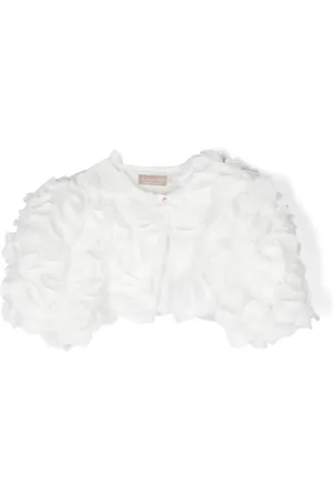 LA STUPENDERIA Floral-appliqué cardigan