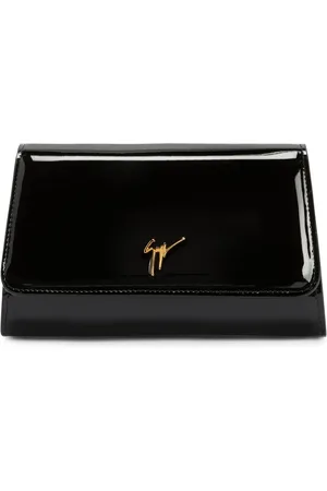 Giuseppe Zanotti Cleopatra patent-finish clutch bag