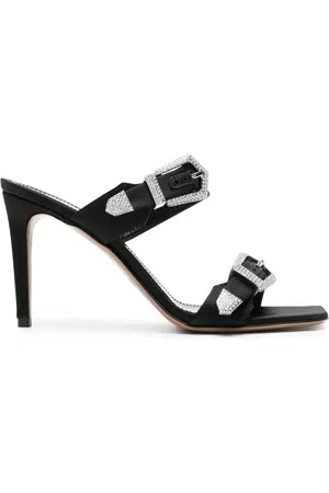 PARIS TEXAS Ursula 85mm satin sandals