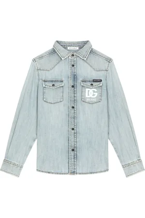 Dolce & Gabbana DG logo denim shirt