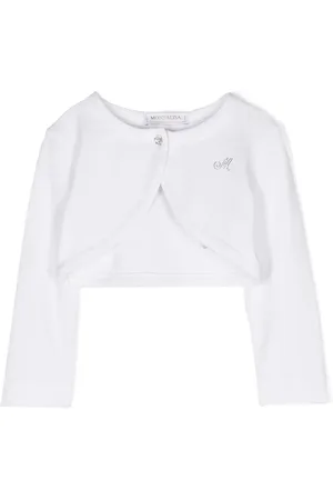 MONNALISA Logo-embellished round-neck bolero