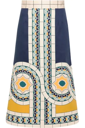 La DoubleJ Baia A-line midi skirt