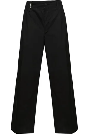 VERSACE Mid-rise wide-leg cropped trousers