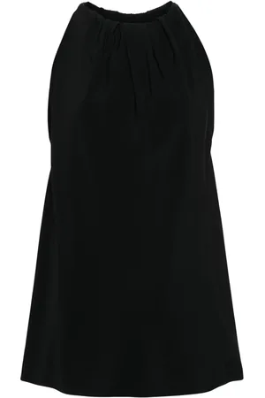 Rick Owens Gathered crepe tank top
