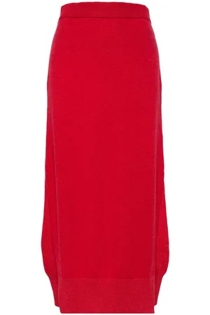 Barrie High-waisted knit skirt