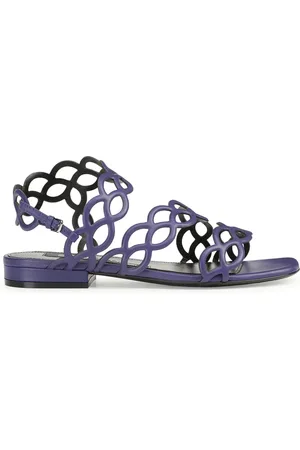 Sergio Rossi Mermaid leather sandals