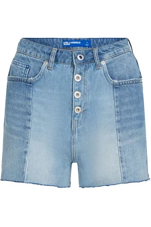 Karl Lagerfeld High-rise denim shorts