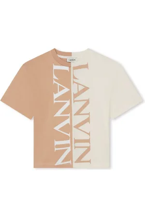 Lanvin Colour-block logo-print T-shirt