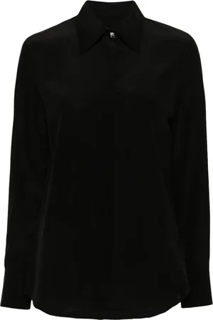 Lanvin Floral-buttons silk shirt