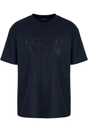 Giorgio Armani Logo-embroidered cotton T-shirt
