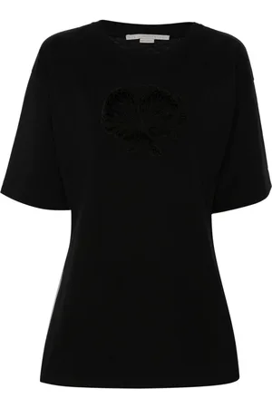 Stella McCartney Cut-out cotton T-shirt