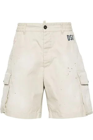 Dsquared2 Paint splatter-detail cargo shorts